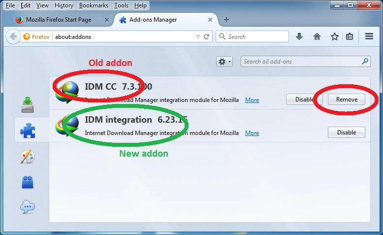 Integrate IDM Extension in Mozilla Firefox
