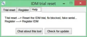 IDM Trial Reset